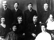 Wallace Dondanville Family,Taken about 1910.Martin, Laurence, Leo, EdwardMary, Anne, Elizabeth, Wallace,Leone,Caroline.