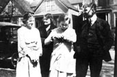 Gertrude, Phebe, Merle, and Carroll Dondanville, circa 		1920.