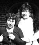 Ellie Rae Dondanville Fread  , left, and Nellie Mae Dondanville , circa 1920.