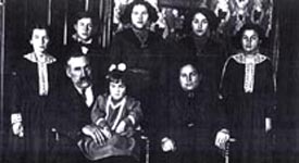 Clara and Louis Dolder family, (back l to r), Etta Vern, Ernest Louis, Clara Josephine, Minnie Adelia, Ina Fern, (front), Louis, Iola Mae, and Clara, circa 1910. 